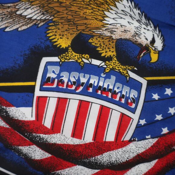 Vintage Easy Rider Bald Eagle American Flag Bandana - Picture 3 of 6